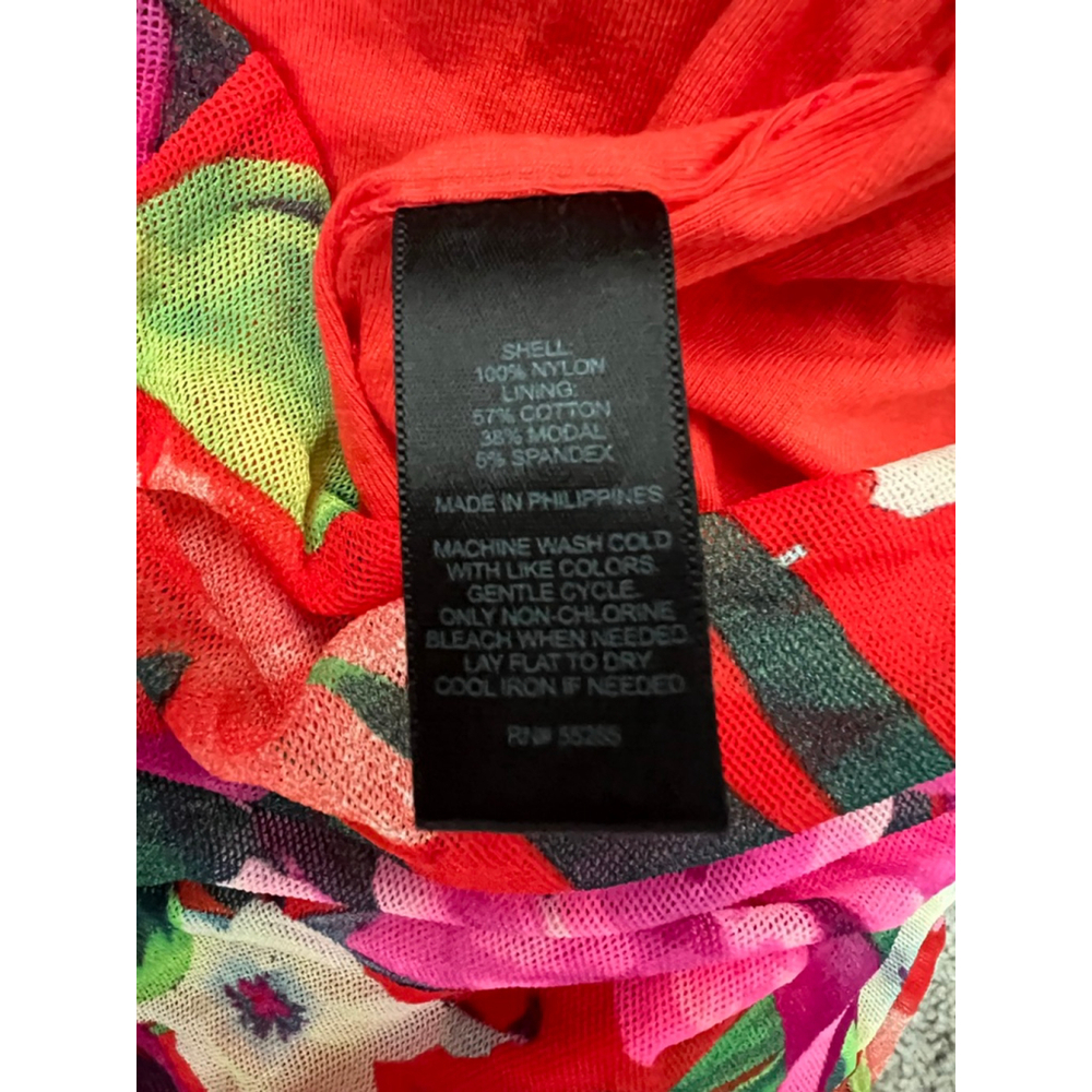 EXPRESS Floral Strapless Bodycon Dress Size 4 - Picture 6 of 7
